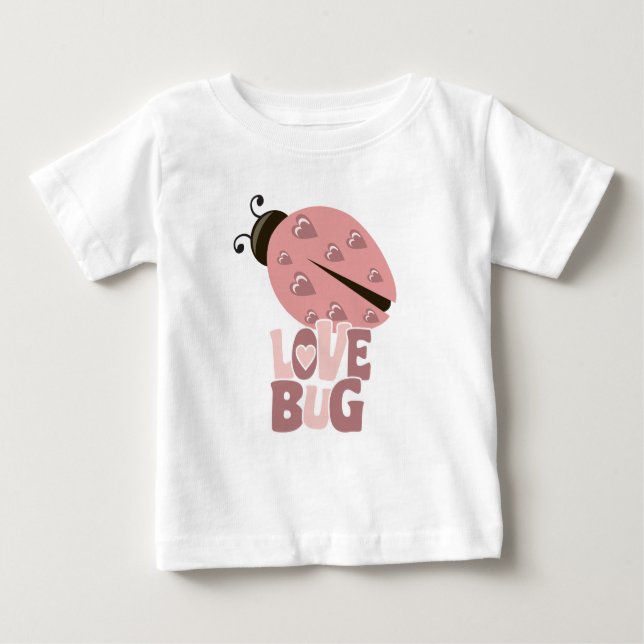 Camiseta Para Bebê Ladybug Love Children's Shirt (Frente)