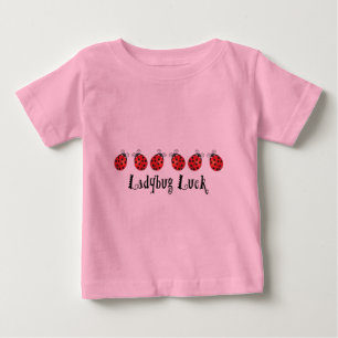 Camiseta Para Bebê Ladybug Luck