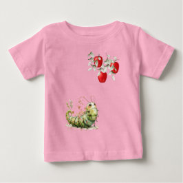 Camiseta Para Bebê Lagarta Fofa