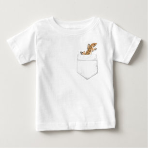 Camiseta Para Bebê Lagarto em seu bolso