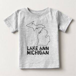 Camiseta Para Bebê Lago Ann Michigan