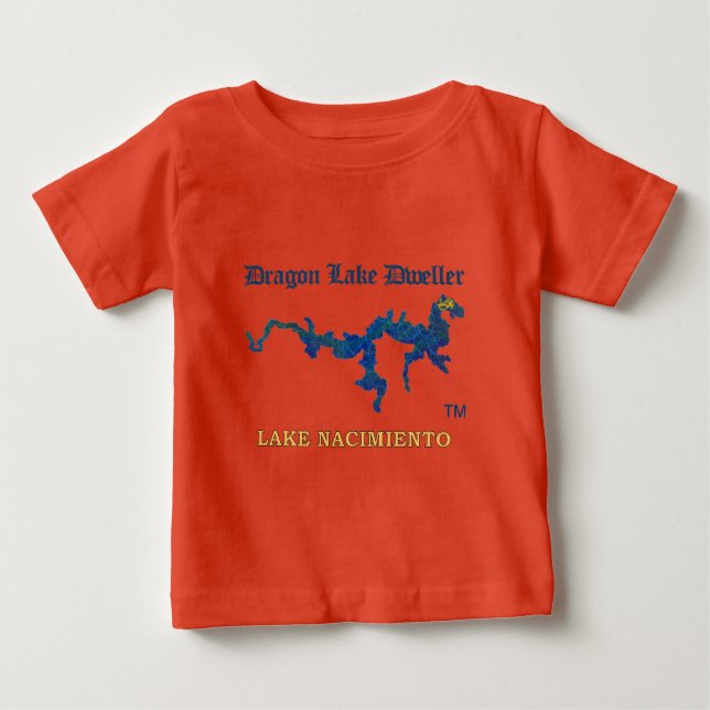 Camiseta Para Bebê Lago Dragon Dweller, Lago Nacimiento (Frente)