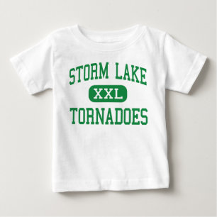 Camiseta Para Bebê Lago storm - furacões - alto - lago Iowa storm