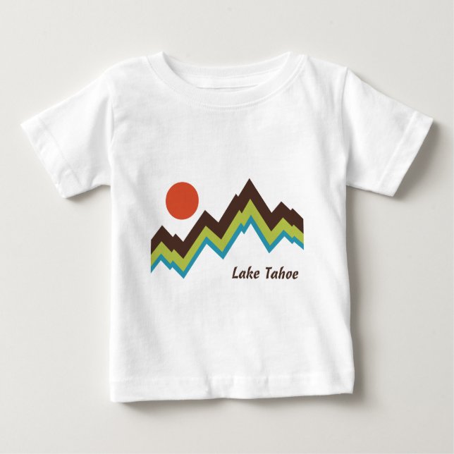 Camiseta Para Bebê Lago Tahoe (Frente)