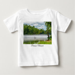 Camiseta Para Bebê Lago Taneycomo Summer Fog Baby T-shirt