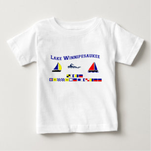 Camiseta Para Bebê Lago Winnipesaukee, NH