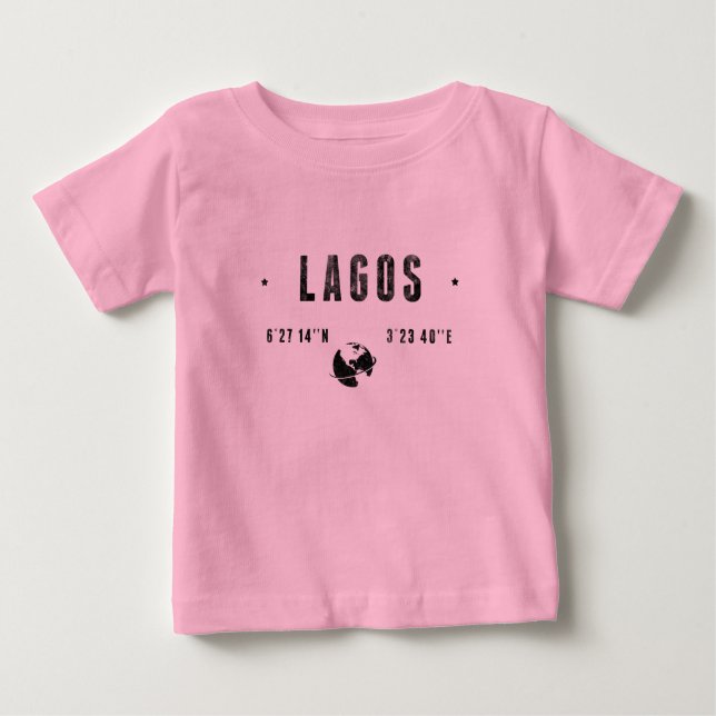 Camiseta Para Bebê Lagos (Frente)
