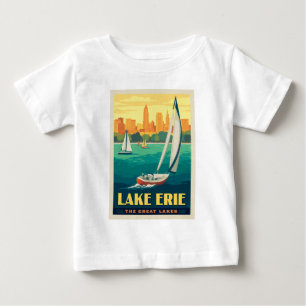 Camiseta Para Bebê Lagos excelente Lago Erie