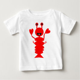 Camiseta Para Bebê Lagosta Feliz