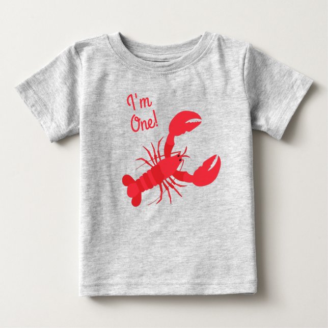 Camiseta Para Bebê Lagosta Festa de aniversário-Enfermeira (Frente)