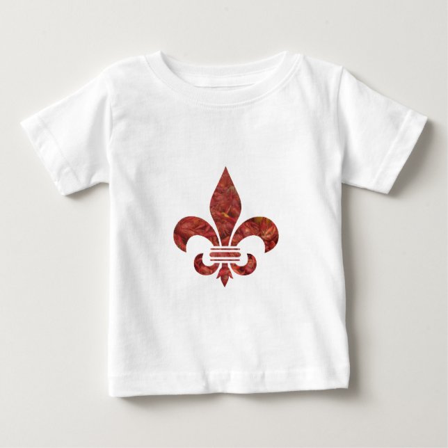 Camiseta Para Bebê Lagostim Fleu de Lis (Frente)