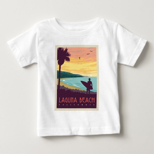 Camiseta Para Bebê Laguna Beach | Laguna Beach (Frente)