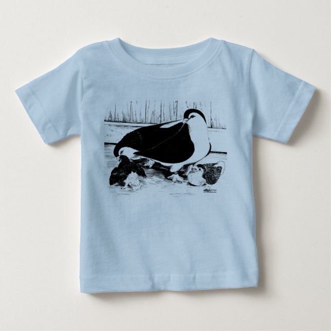 Camiseta Para Bebê Lahore Pigeons 1980 (Frente)