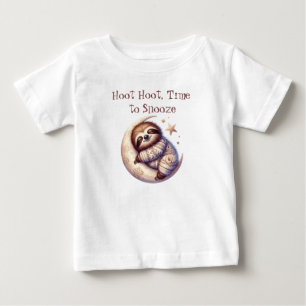 Camiseta Para Bebê Lama Adorável e tecido do bebê da Lua