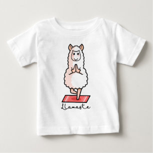 Camiseta Para Bebê Lama da ioga - Llamaste
