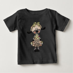 Camiseta Para Bebê Lamb-Deus abençoe Ewe Primitivo
