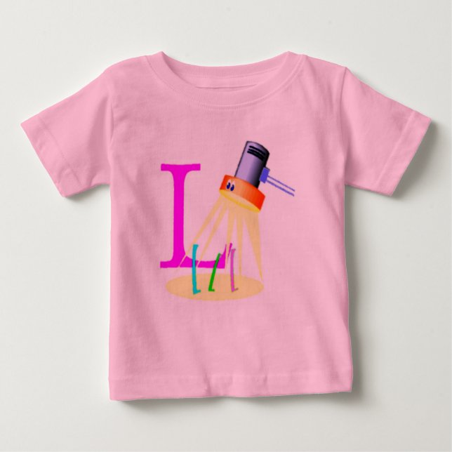 Camiseta Para Bebê Lamp Baby T-Shirt (Frente)