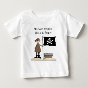 Camiseta Para Bebê Lâmpadas! Aqui Está O tesouro! Pirata