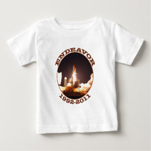 Camiseta Para Bebê Lançamento final do esforço do vaivém espacial