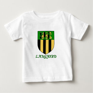 Camiseta Para Bebê Langford Family Shield