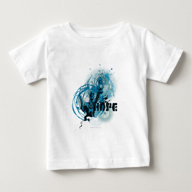 Camiseta Para Bebê Lanterna Azul Gráfico 3 (Frente)