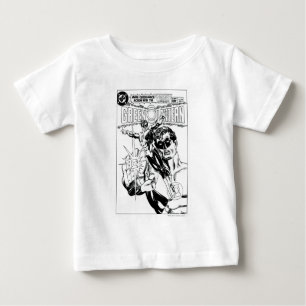 Camiseta Para Bebê Lanterna verde - cobrir, preto e Whit cómicos da