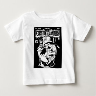 Camiseta Para Bebê Lanterna verde com cabo na luta, preto e branco