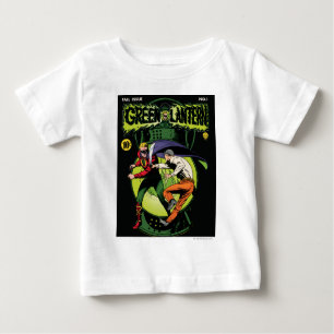 Camiseta Para Bebê Lanterna Verde com capa em combate