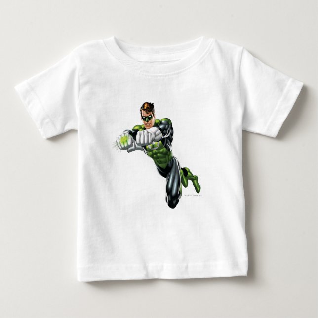 Camiseta Para Bebê Lanterna Verde - Completamente Renderizado, Ambos  (Frente)