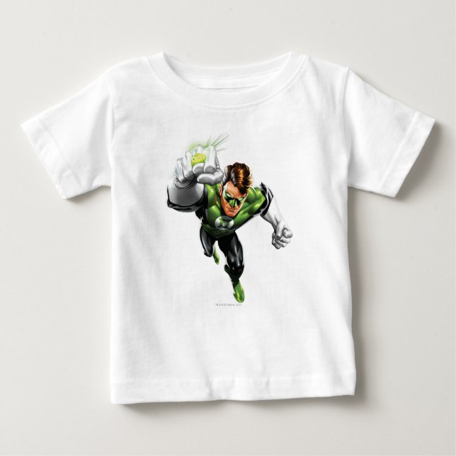 Camiseta Para Bebê Lanterna Verde - Completamente Renderizado, Arme L (Frente)