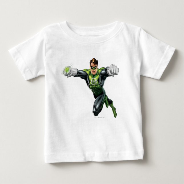 Camiseta Para Bebê Lanterna Verde - Completamente Renderizado, Olhand (Frente)