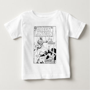 Camiseta Para Bebê Lanterna verde contra o palhaço, preto e branco