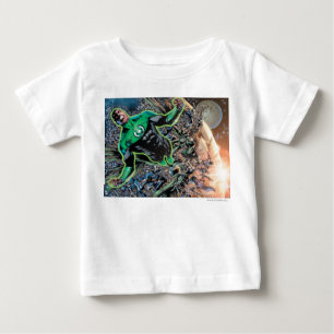 Camiseta Para Bebê Lanterna verde e a lua