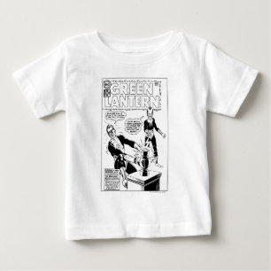 Camiseta Para Bebê Lanterna verde e cobrir de Sinestro, preto e