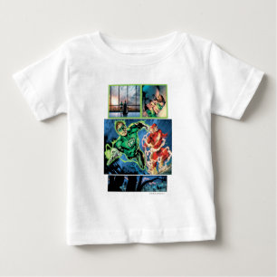 Camiseta Para Bebê Lanterna verde e o painel instantâneo