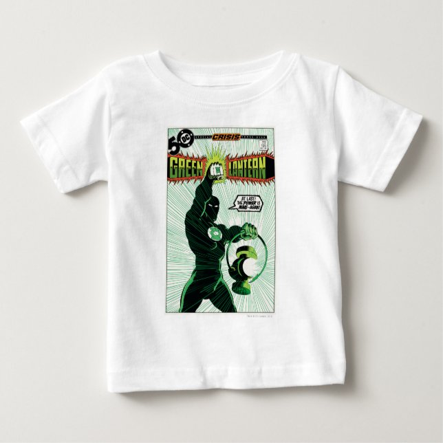 Camiseta Para Bebê Lanterna Verde - Lanterna Brilhante (Frente)