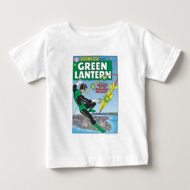 Camiseta Para Bebê Lanterna Verde - Míssil Fugitivo (Frente)