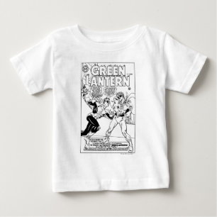 Camiseta Para Bebê Lanterna verde no anel, preto e branco