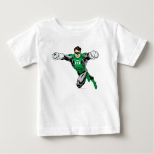 Camiseta Para Bebê Lanterna verde - olhando para a frente