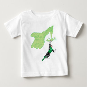 Camiseta Para Bebê Lanterna verde - rendida inteiramente, com máquin