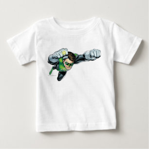 Camiseta Para Bebê Lanterna verde - rendida inteiramente, voando