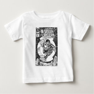 Camiseta Para Bebê Lanterna verde - toda começa aqui, preto e Whit