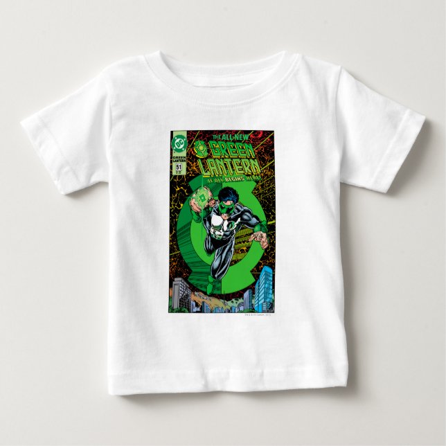 Camiseta Para Bebê Lanterna Verde - Tudo começa aqui (Frente)