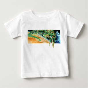 Camiseta Para Bebê Lanternas de Gren que voam no espaço