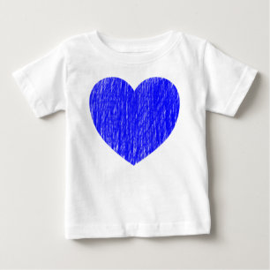 Camiseta Para Bebê Lápis para dentro - Azul