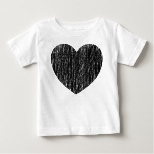 Camiseta Para Bebê Lápis - Preto
