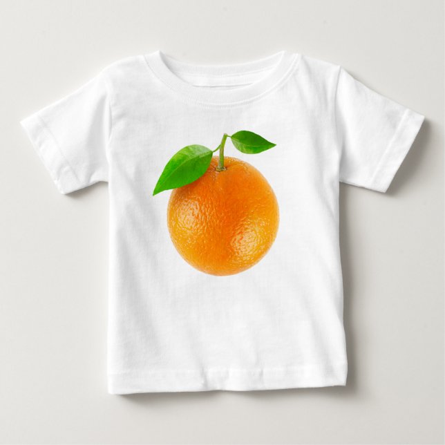 Camiseta Para Bebê Laranja (Frente)
