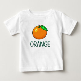 Camiseta Para Bebê Laranja