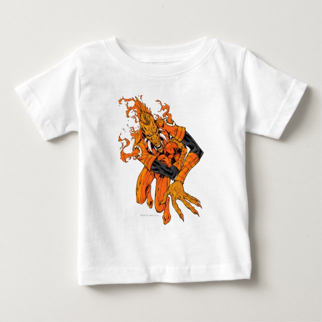 Camiseta Para Bebê Larfleeze - Agente Laranja 7 (Frente)