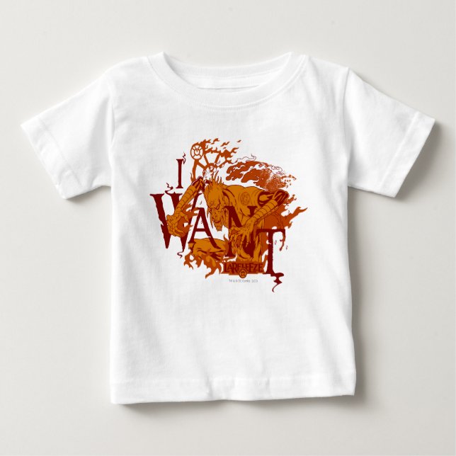 Camiseta Para Bebê Larfleeze - Agente Orange 12 (Frente)